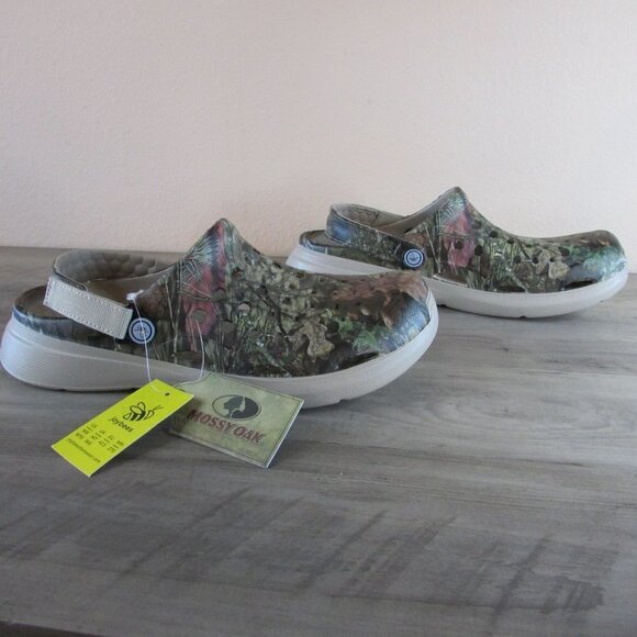 JoyBees Men's 8 Women's 10 Modern Clog Shoe Mossy Oak Camo - Picture 1 of 4
